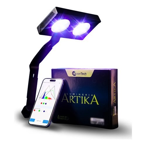 Luminária Led Oceantech Artika 36w Aquário Marinho Bluetooth 127/220v