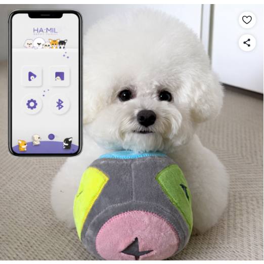 [KONG] Bola De Salto Bluetooth Haemil Pet – Brinquedo Interativo De Trabalho Para Nariz De Cachorro