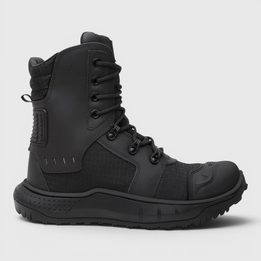 Bota Tática Militar Masculina Couro Emborrachado Commander Alta Performance Operacional e Segurança