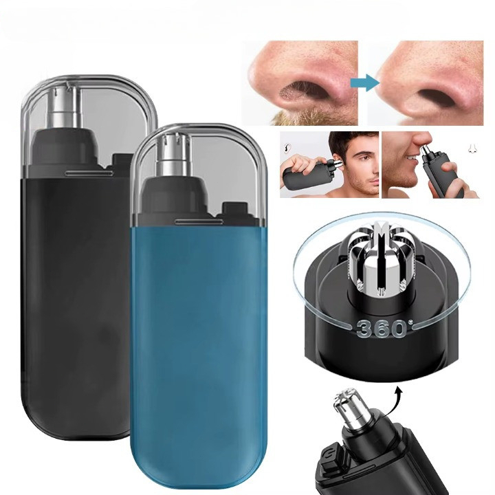 Portable Nose Hair Trimmer Mini Electric Facial Rechargeable Charger USB Charging