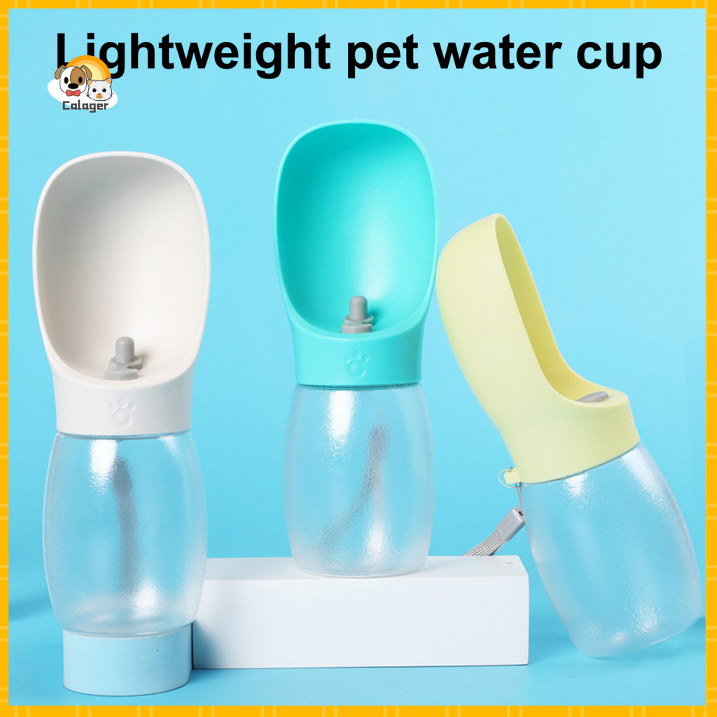 Wear-resistant Dog Water Dispenser 300ml Portable Leak-proof Bottle with Bowl – Outdoor Travel Hiking Walking Pet for