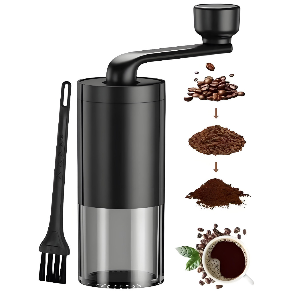 Moedor De Café Manual Com Ajuste De Moagem Portátil Grãos