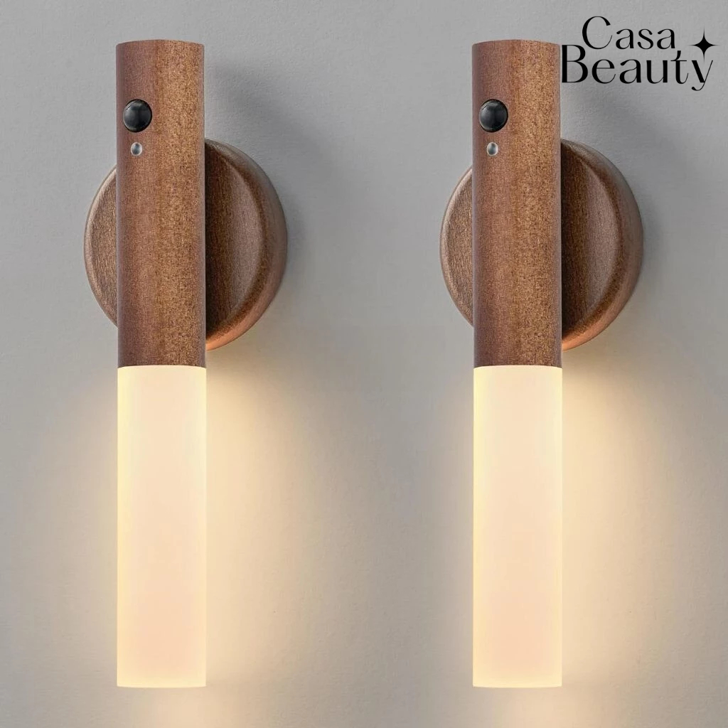 Luz Noturna Sensor de Movimento Inteligente LED Magnética Recarregável Parede CASA BEAUTY