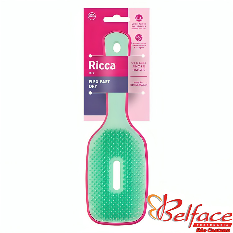 Escova Flex Fast Dry Pink Ricca Original