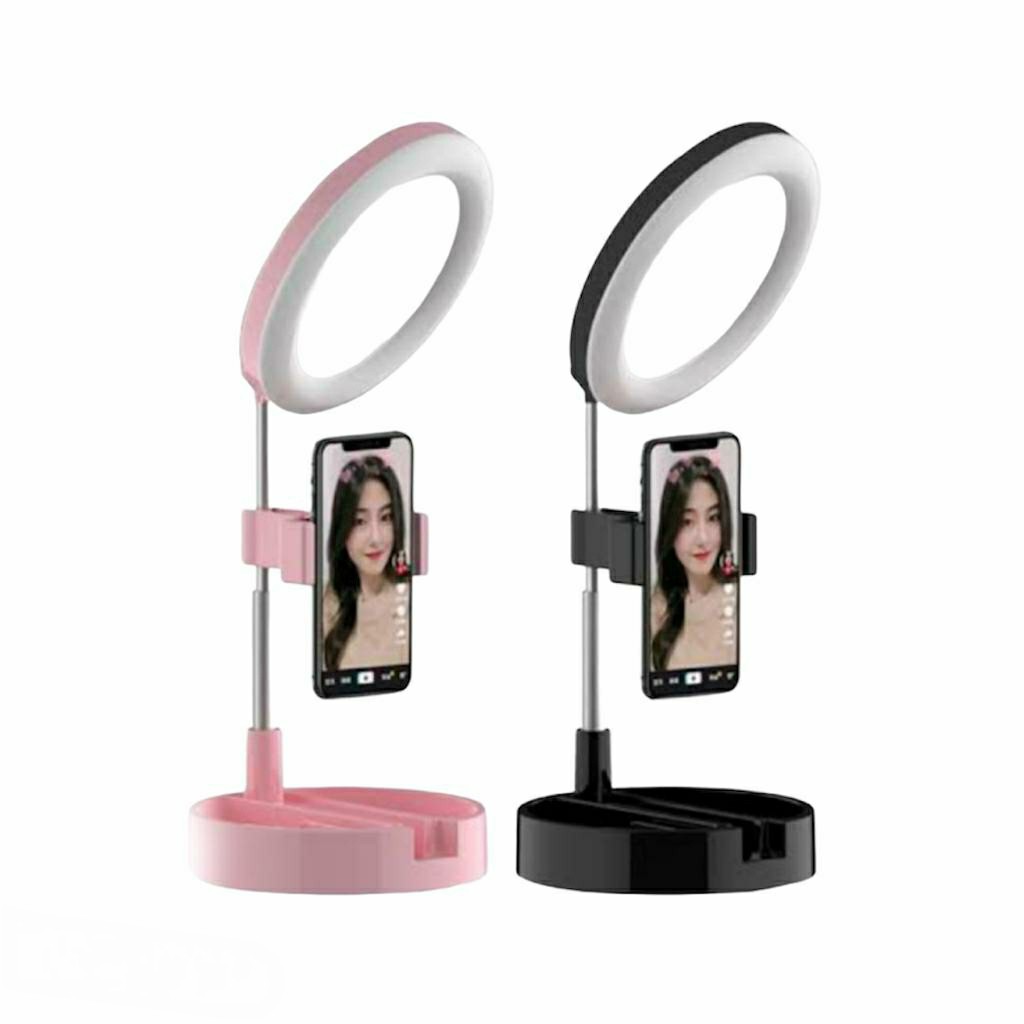 Ring Light de Mesa Regulável Luz Led Espelho Maquiagem Makeup TikTok G3