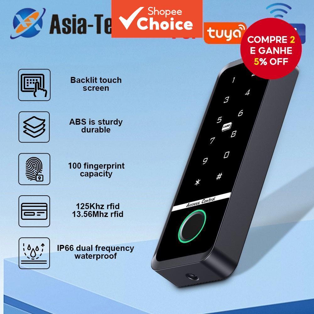 TUYA WIFI Biométrico Controlador De Acesso Impressão Digital IP66 À Prova Dip66 Água RFID Cartão IC Teclado Autônomo Sis