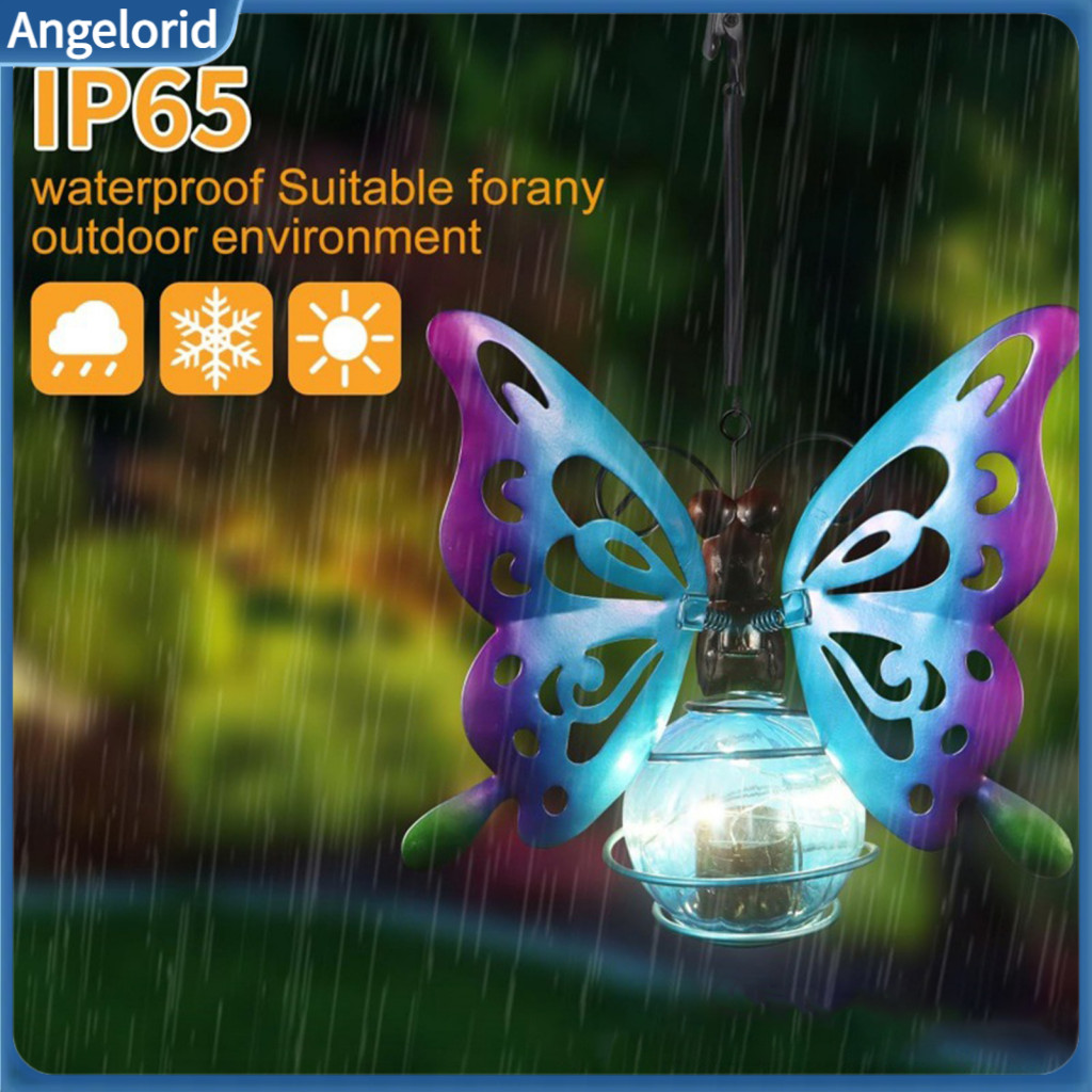 Outdoor Landscaping Decor Solar Bee Lights for Garden Beetle Butterfly Flamingo Light Waterproof Ip65 Metal Led Hanging