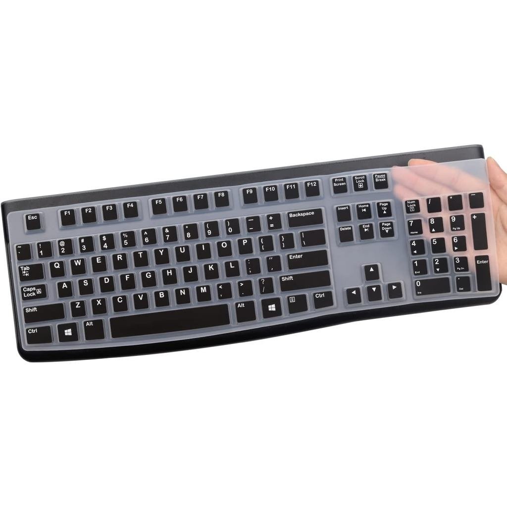Silicone Keyboard Cover for Logitech K120 & MK120 Ergonomic Desktop USB Wired Keyboard, Logitech K120 & MK120 Keyboard P
