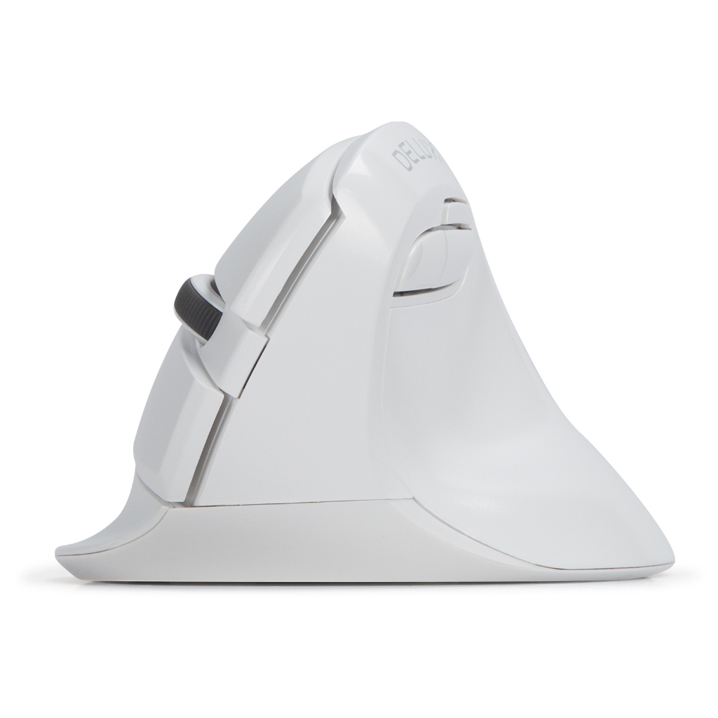 Delux M618Mini DB No Light Silent Dual Wireless 2.4GHz Bluetooth Ergonomic Vertical Mouse  AA Battery Version