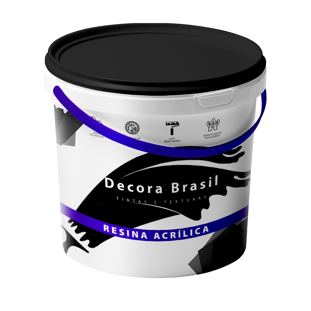 Resina Acrílica Premium Decora Brasil – Proteção e Brilho para Paredes Internas e Externas 12kg