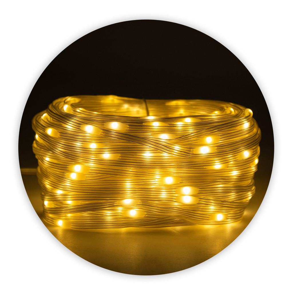 LED Pisca 50 Metros Branco Decoração Iluminação Premium Original Profissional Top Durável Resistente Prático Moderno
