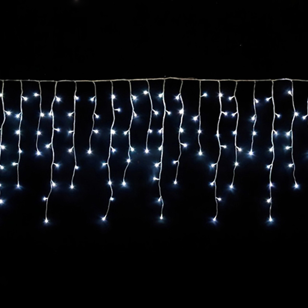 Pisca de LED Cascata Branco 160L Decoração Iluminação Premium Original Profissional Top Durável Resistente Prático