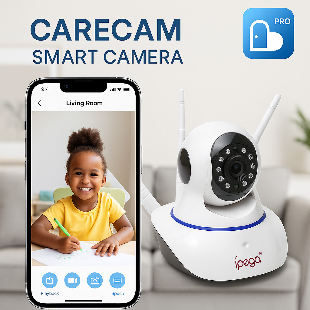 Camera Ip Wireless Sem Fio 3 Antenas Ípega Kp-ca127 APP CARECAM