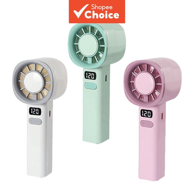Ventilador Portátil Mini 120 Velocidades Vento Forte HD LED Display Digital 100 Minutos De Tempo De Execução Em Carga Co