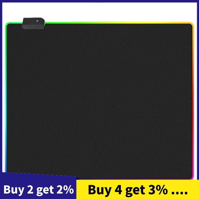 RGB Gaming Mouse Pad LED Light Teclado Capa Tapete De Mesa À Prova D'água Multi-Tamanho Colorido Para PC Computador Com