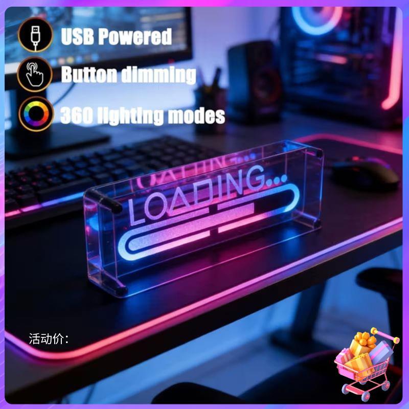 [Bom Negócio] Arte De Mesa Para Jogos RGB Neon Sign Gamer Light Sala De Decoração De Quarto Presente De Menino Led Dsekt