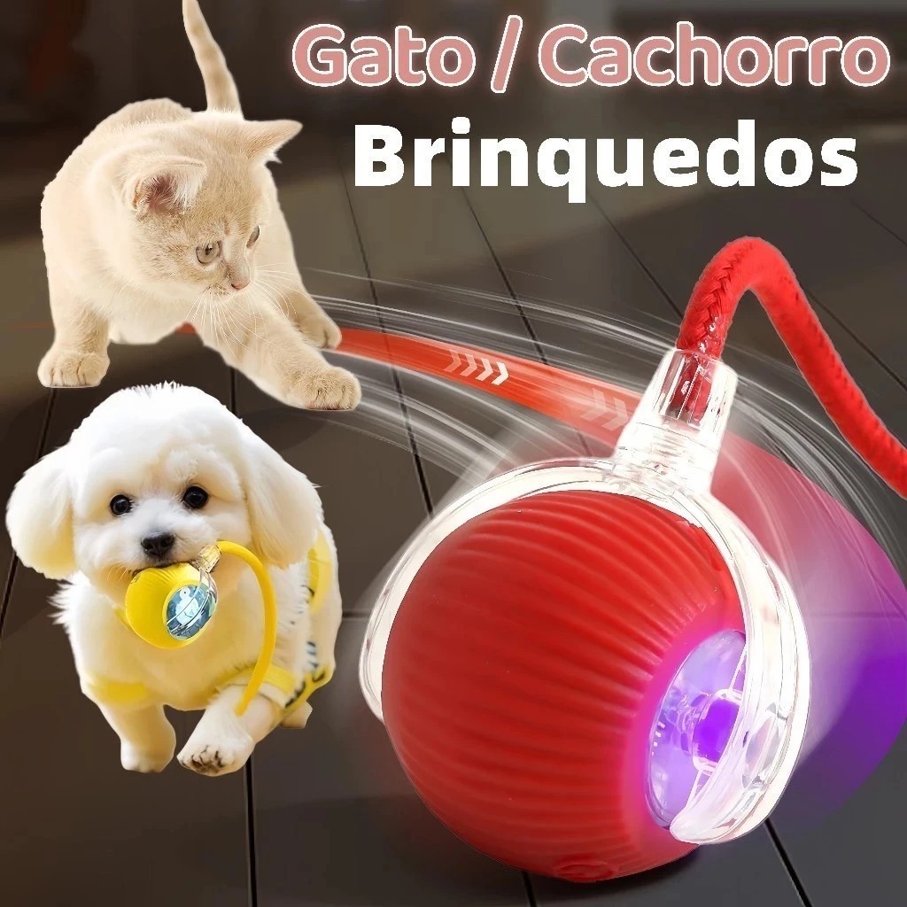 Ball Toys Automatic Rolling Fake Tail Rechargeable Smart Ball Interactive Cat