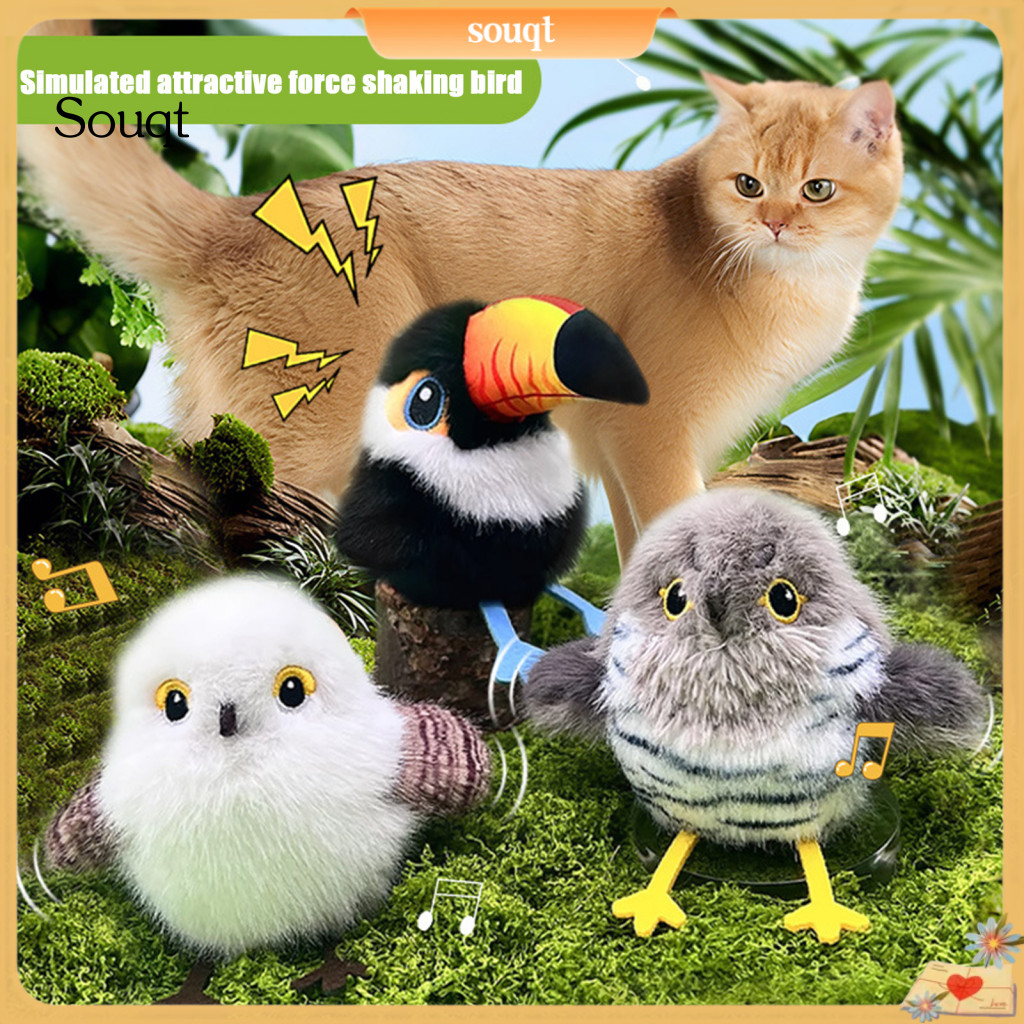 Rechargeable Flapping Cat Toy – Motion Activated Automatic Indoor Enrichment for Hunting and Kicking Perfect for Activ
