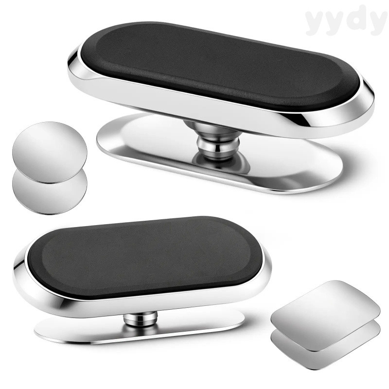 GJAHSH Magnetic Car Tablet Mount, [Upgraded 8X Strong Magnets] Dashboard Phone Holder for Car, 360° Rotatable Compact Ce