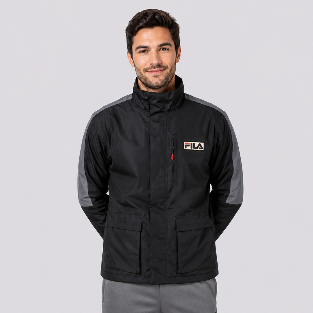 Jaqueta Fila Waterproof Preta