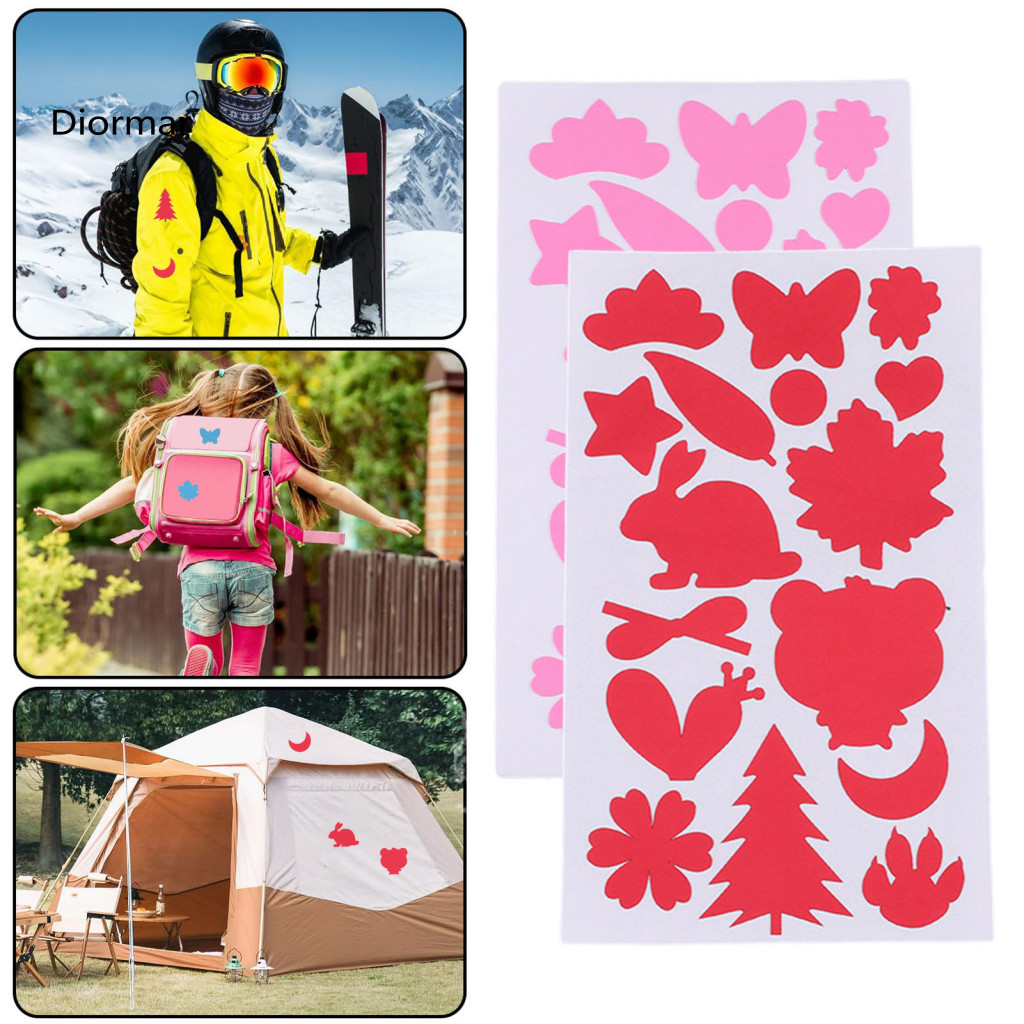 Patchwork Design Kit Down Jacket Patches 3pcs Waterproof Self-adhesive Repair – Diy Clothing Hole Fix Easy to Use Dura