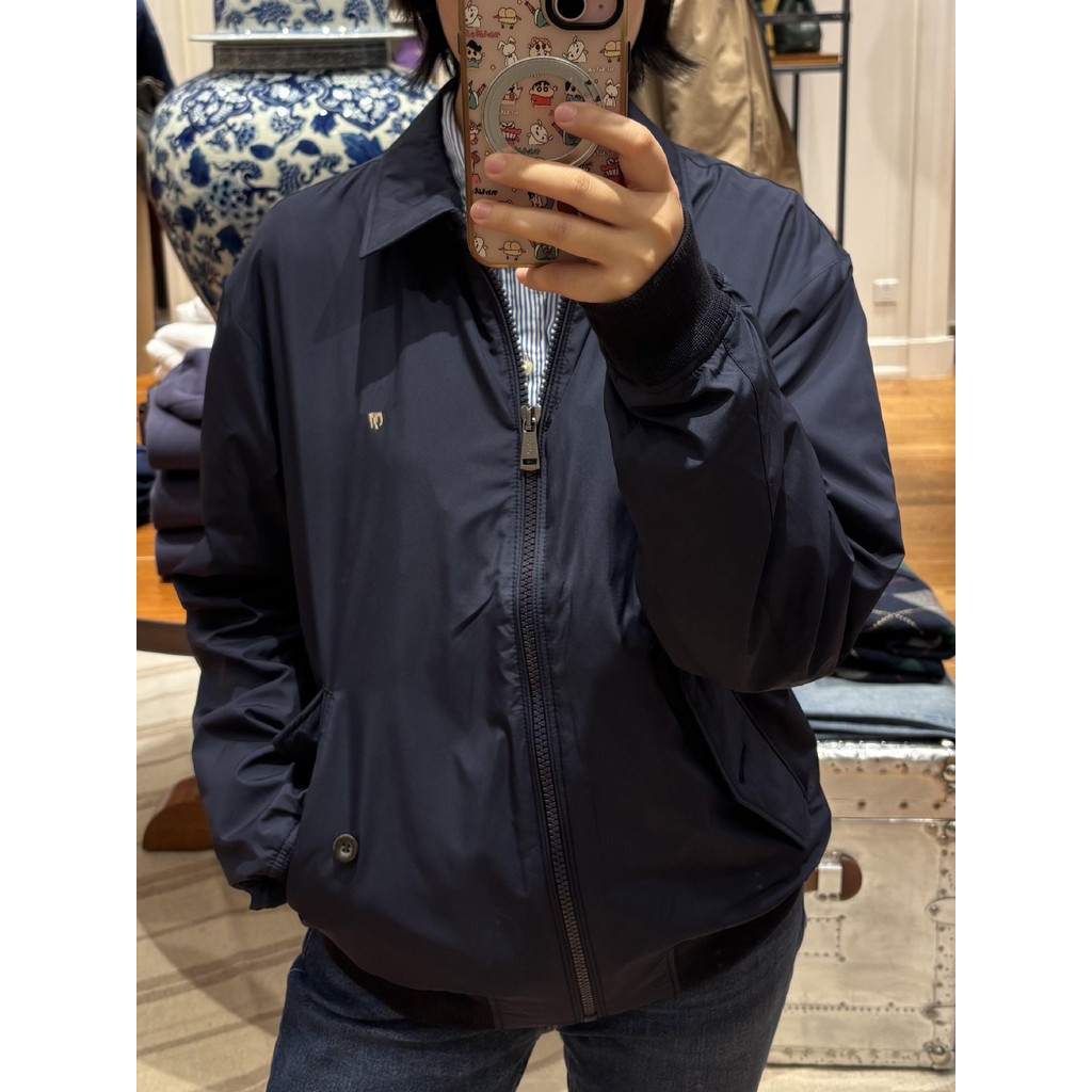 Autumn and winter waterproof lapel embroidered vintage couple's zip-up jacket for women