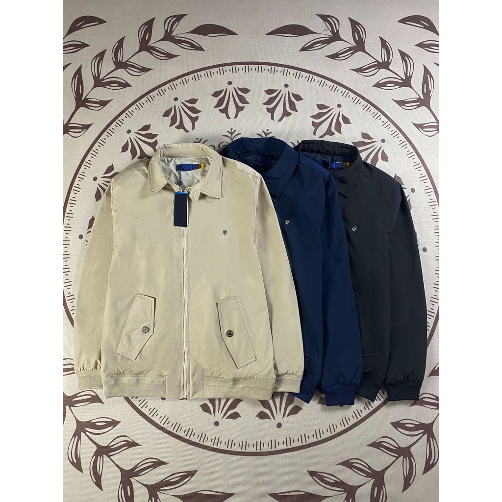 Old-style autumn and winter zip-up jacket with turn-down collar, embroidery, vintage couple's waterproof jacket for wome