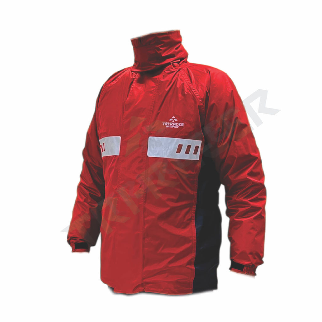 Jaqueta Impermeável  para chuva Motociclista WATERPROOF  TRI-RACER - Vermelho