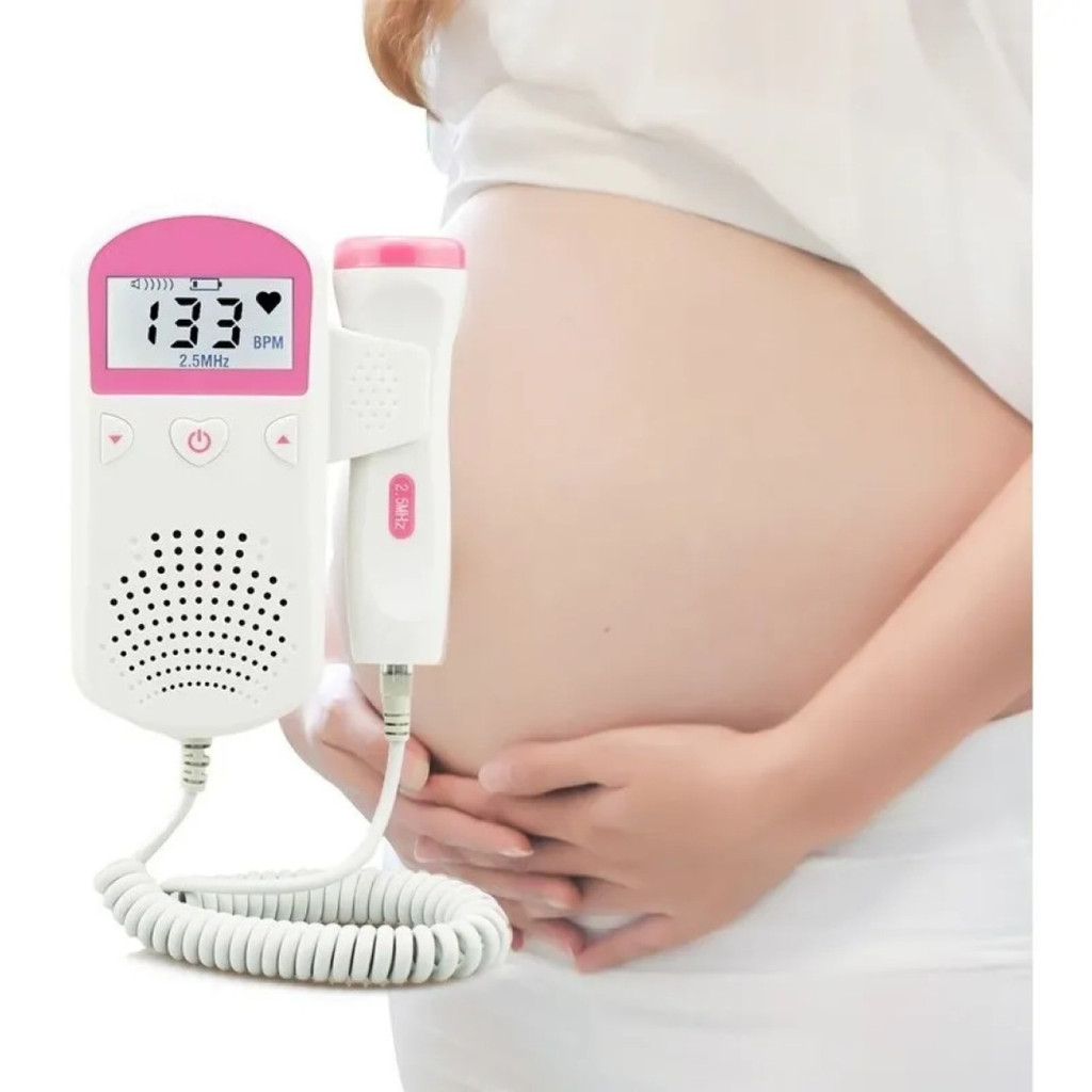 Doppler Fetal Portátil Monitor Cardíaco Ouve Batimentos