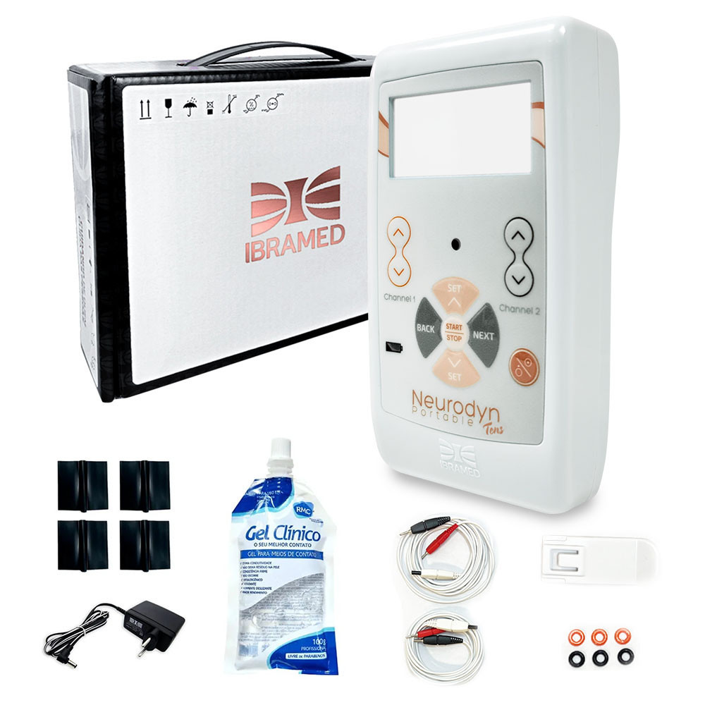Neurodyn Portable Tens com 2 Canais 5 modos - Ibramed