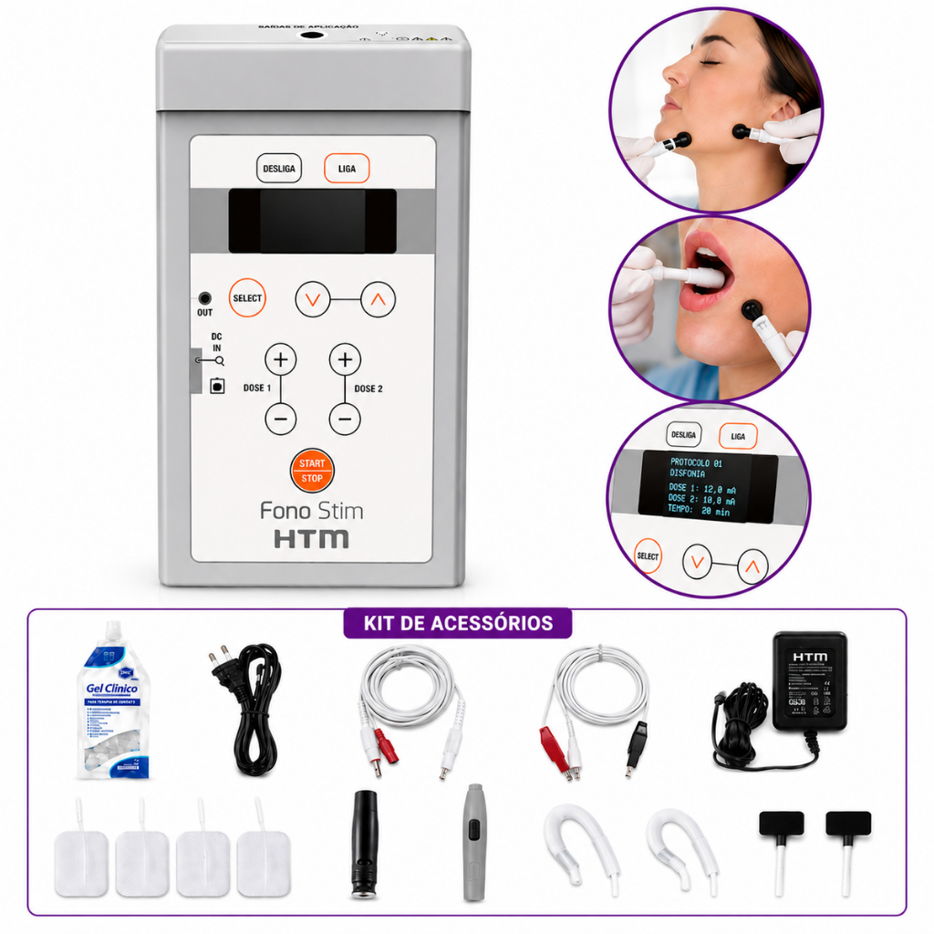 Fono Stim Equipamento Portátil Fonoterapia - HTM