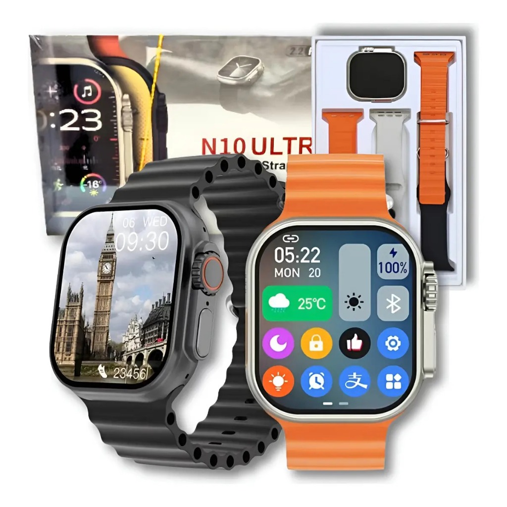 Smartwatch N10 Ultra 2 49mm Tela 2.2