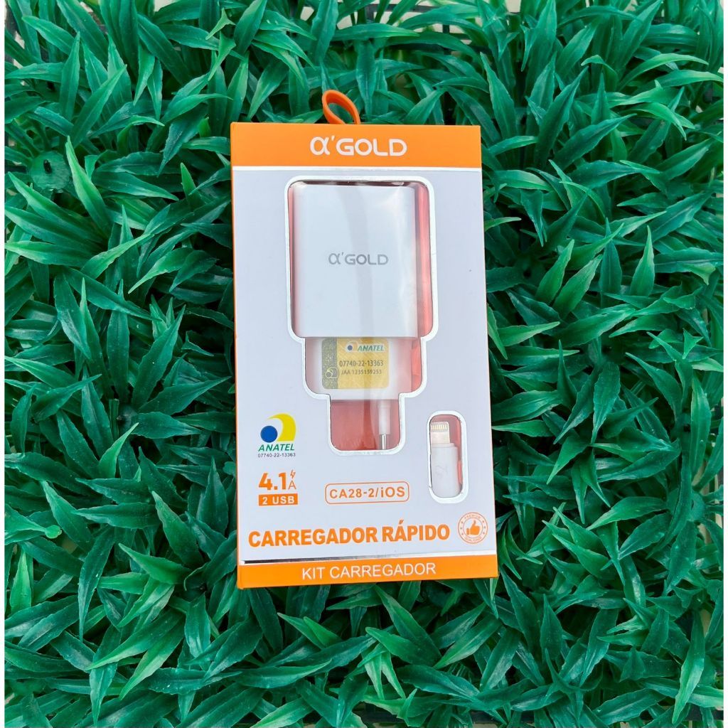 Carregador Rápido O’Gold 4.1A com Cabo Lightning (iOS)