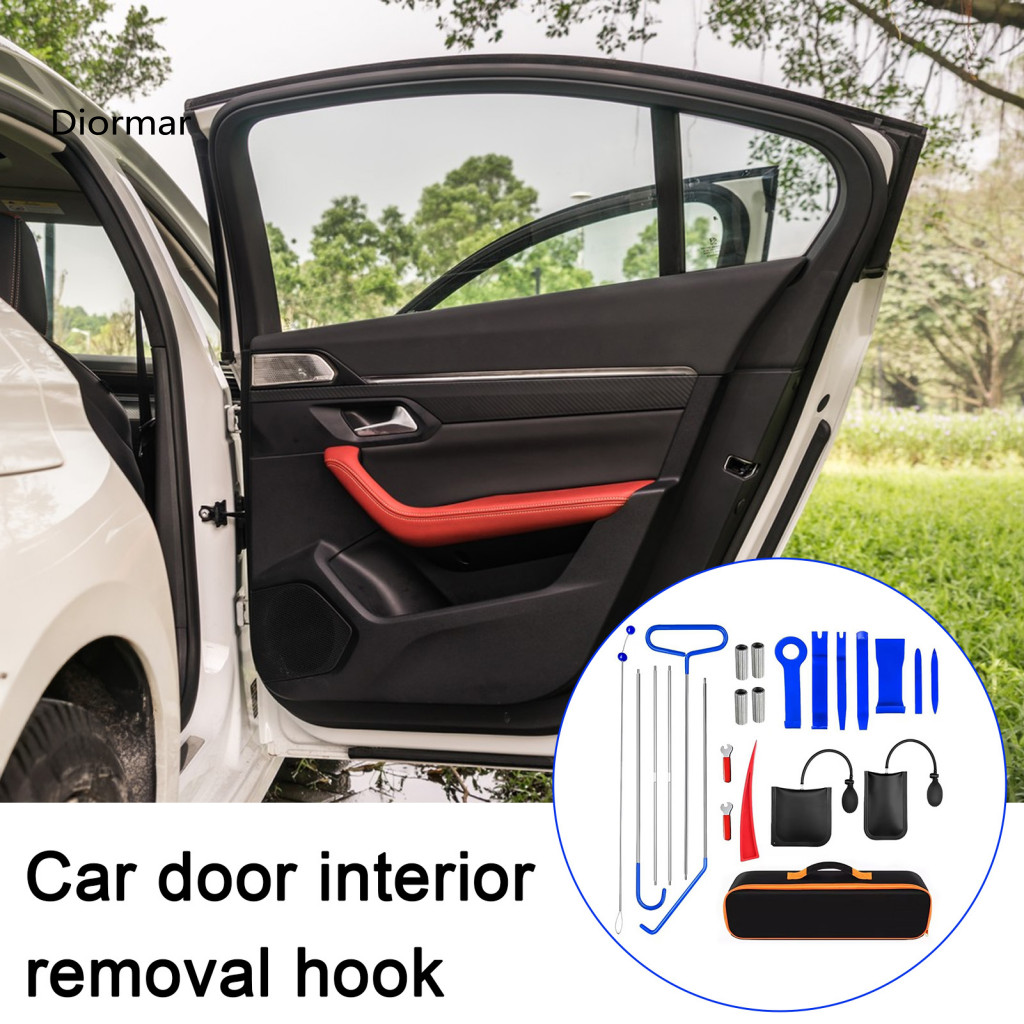 Stainless Steel Hook Wrench Removable Car Door Clip Removal Tool Ergonomic Curved Design Flexible Segmented with Non-sli