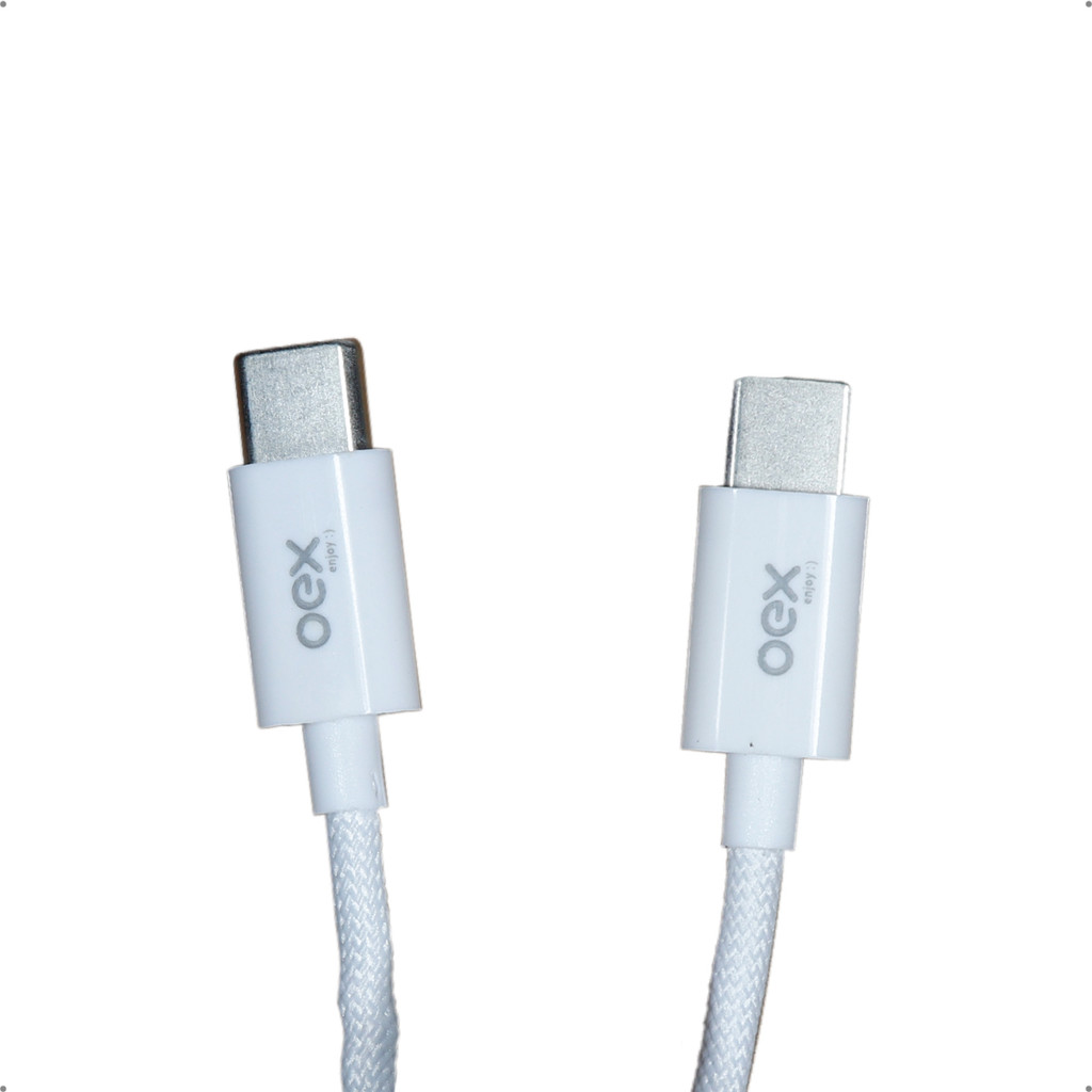 Cabo De Dados E Carga Rapida Tipo C 60W 2m Reforcado Em Nylon Premium Para Smartphone E Tablet