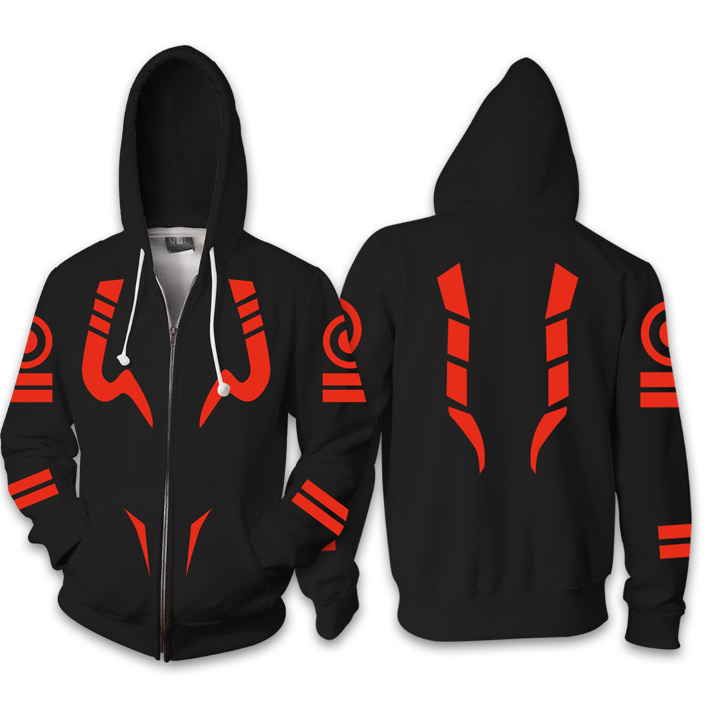 Jaqueta masculina feitiço de volta à guerra Anime moletom Digital impresso com capuz Cardigan 3D Casual moletom com capu