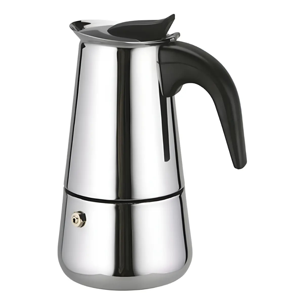 Cafeteira Espresso Maker Italiana Automática 6 copos Prateada