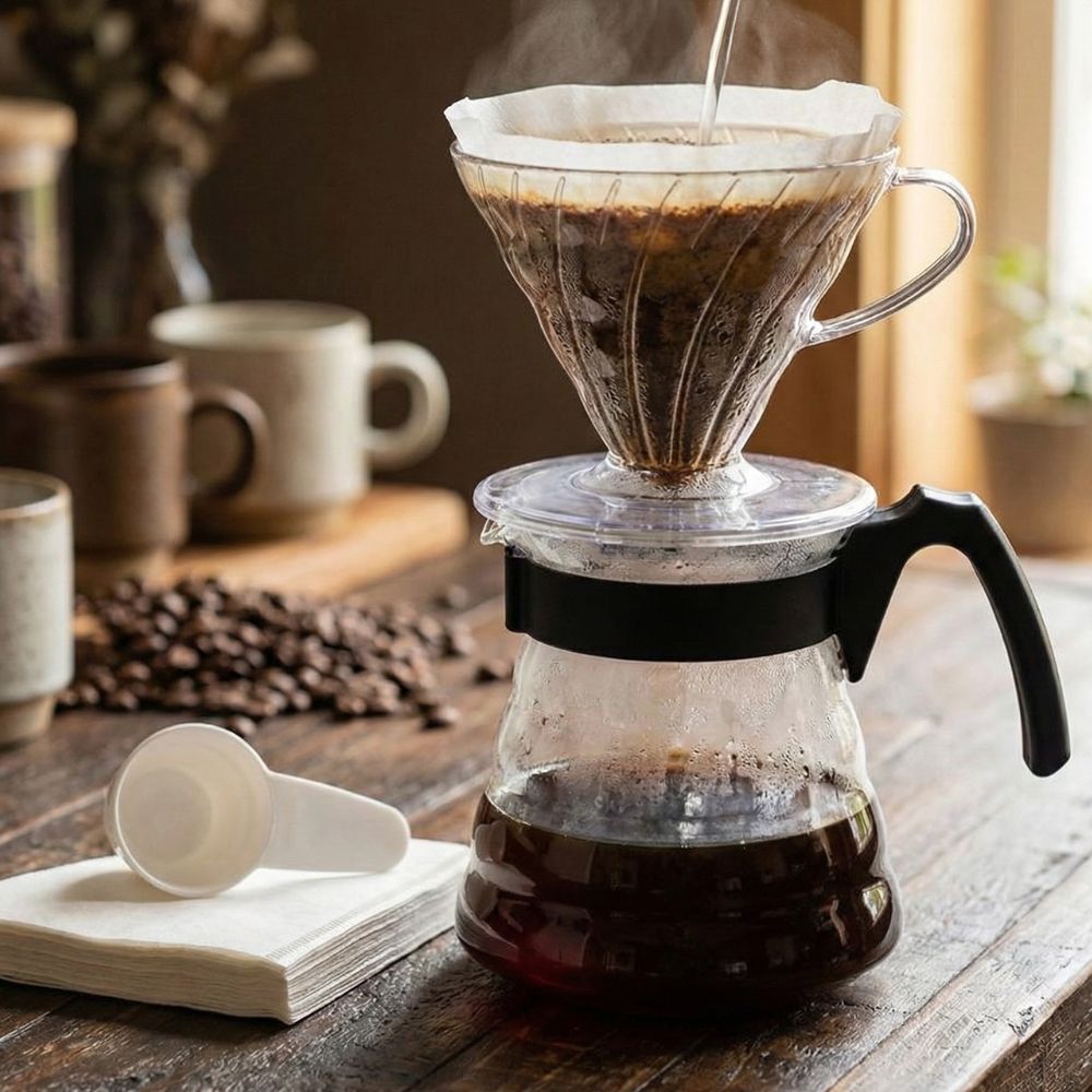 Kit Café V60 Hario 02 Craft Coffee Maker Completo Japonês ORIGINAL