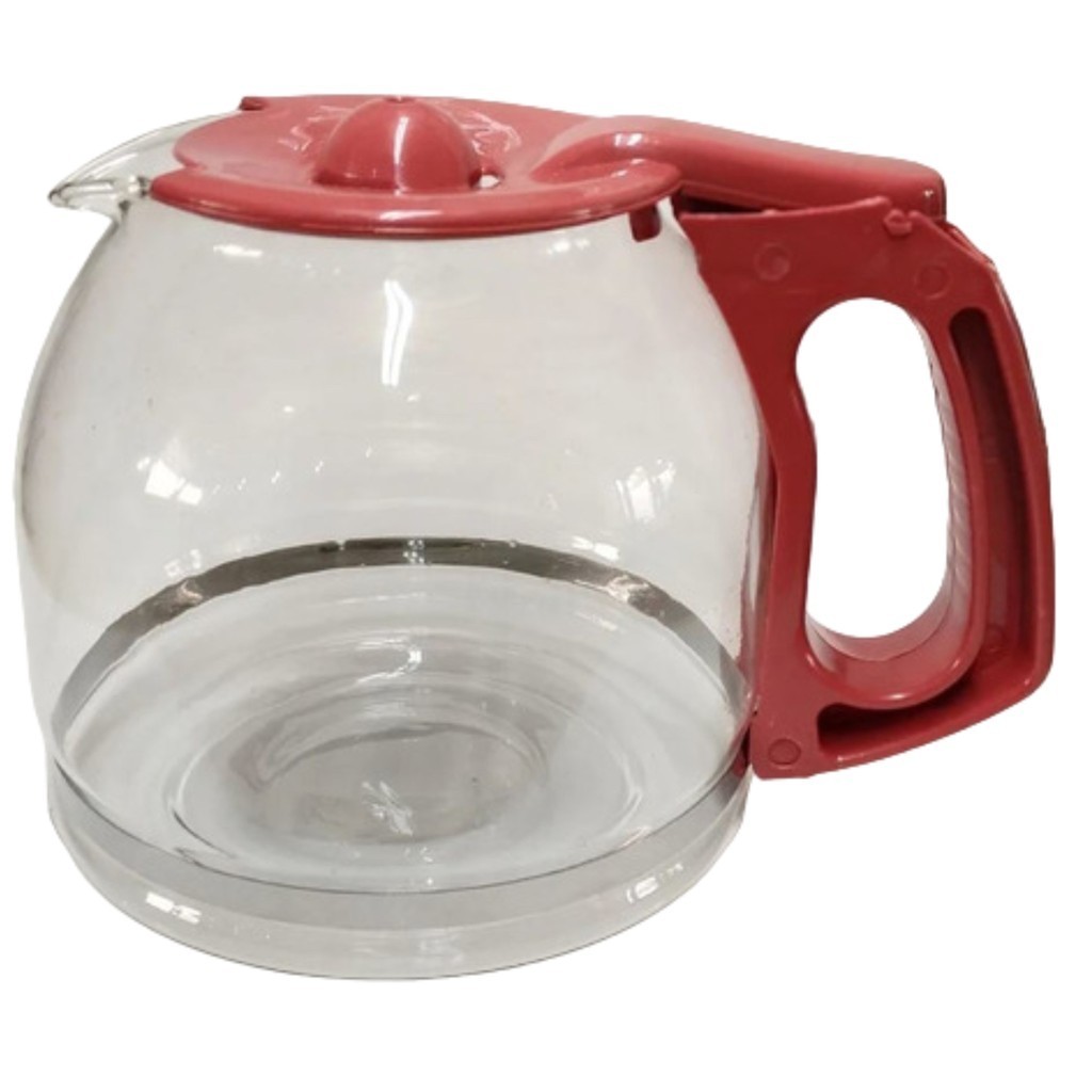 Jarra compatível p/ Cafeteira Bella Linea Collection 12 Cup Coffee Maker Programável Vermelha