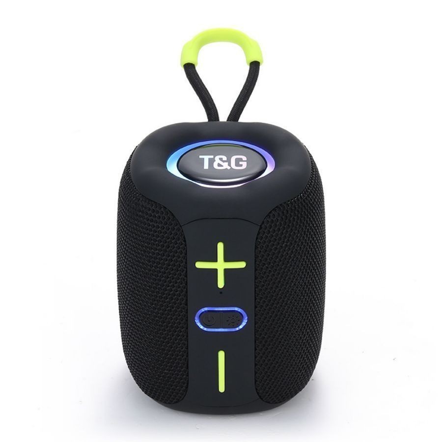 CAIXA DE SOM  8W Bluetooth Speaker, LED Halo Light, 1200mAh Rechargeable Battery