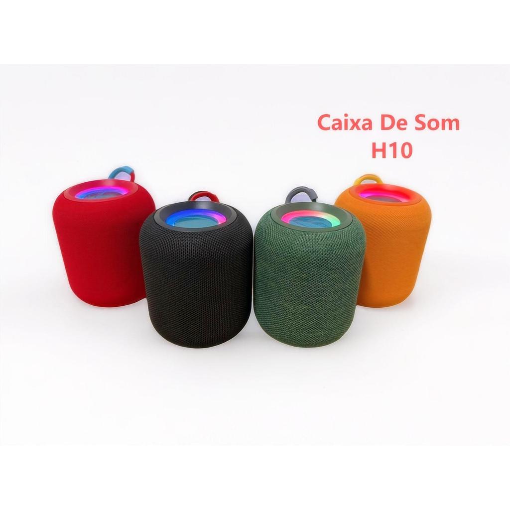 CAIXA DE SOM H10 5W Bluetooth5.3 Speaker, LED Halo Light, 1200mAh Rechargeable Battery