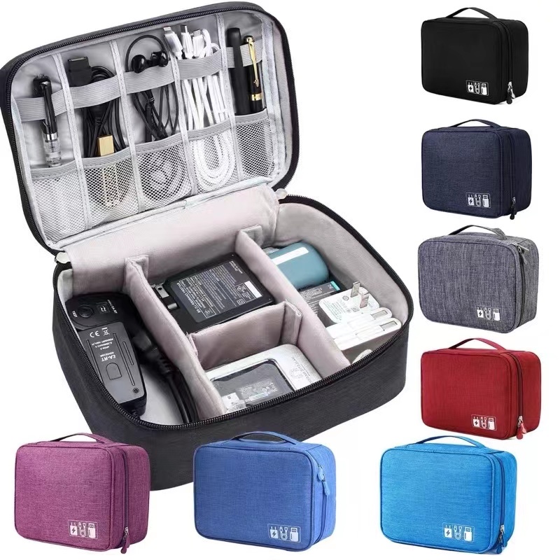 Bolsa De Armazenamento De Cabo De Dados Digital Multifuncional/Estojo organizador para dispositivos usb, portátil, digital, fios