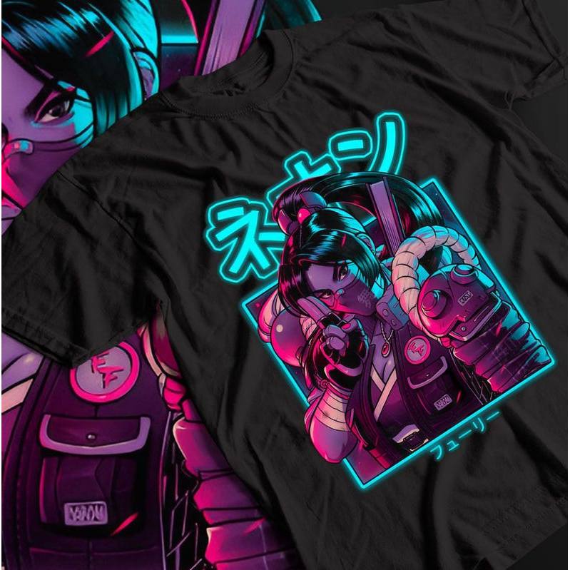 Camiseta Unisex Gaming Anime Waifu Retrô Atemporal Fofa Moderna