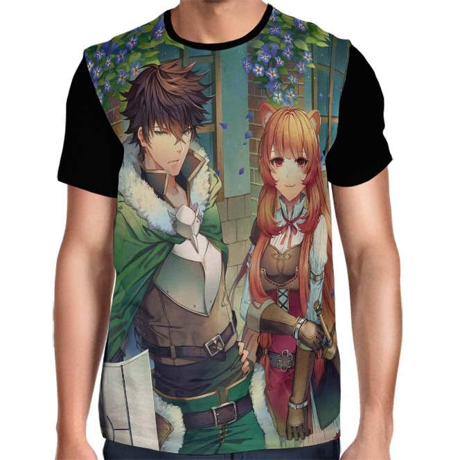 Camisa FULL Naofumi E Raphtalia - Tate no Yuusha no Nariagari - The Rising of the Shield Hero