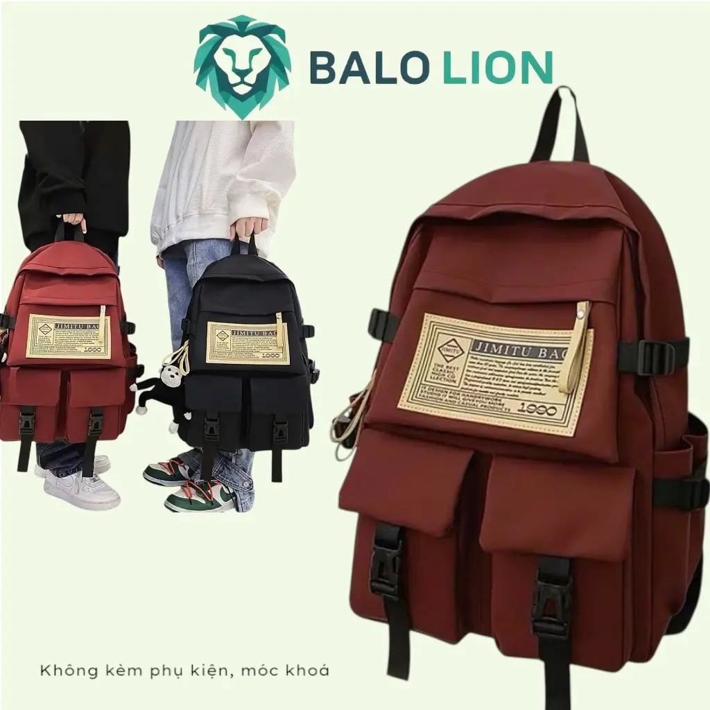School backpacks for men and women, shoulder bags for school. Waterproof PVC canvas, holds notebooks - Youthful, dynamic