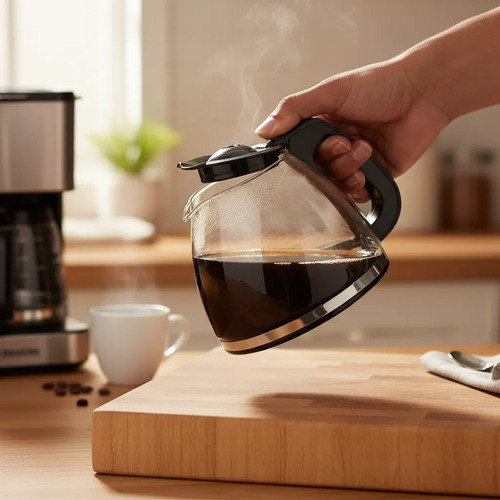 Jarra de Cafeteira Semp Toshiba Automatic CF6015 E CF8015 Vidro Reforçado Cor Preto
