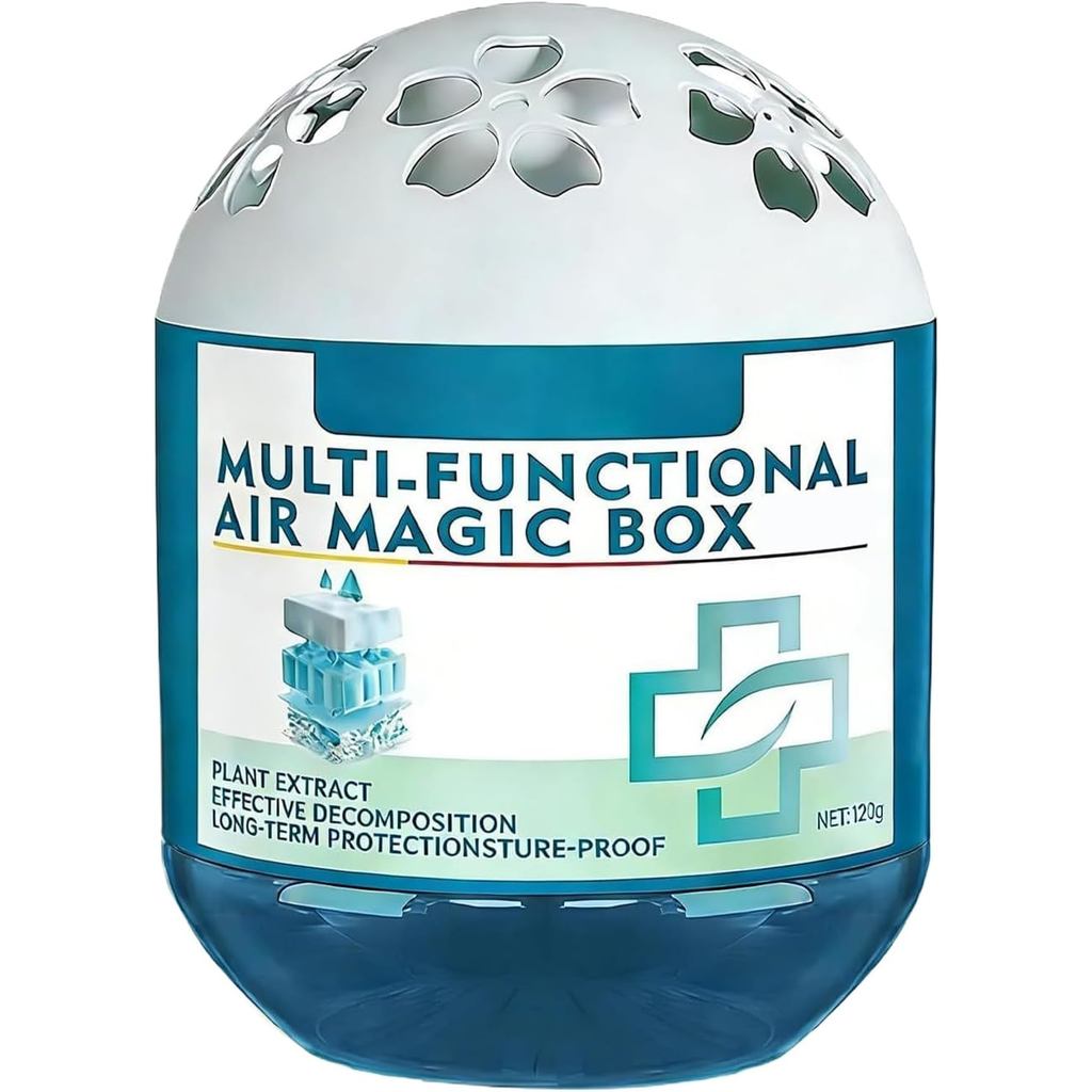 Air Purifier Box | Long-Lasting Deodorant 120 g, Automatic Dust and Odor Eliminator | For Kitchen Bathroom Bedroom Livin
