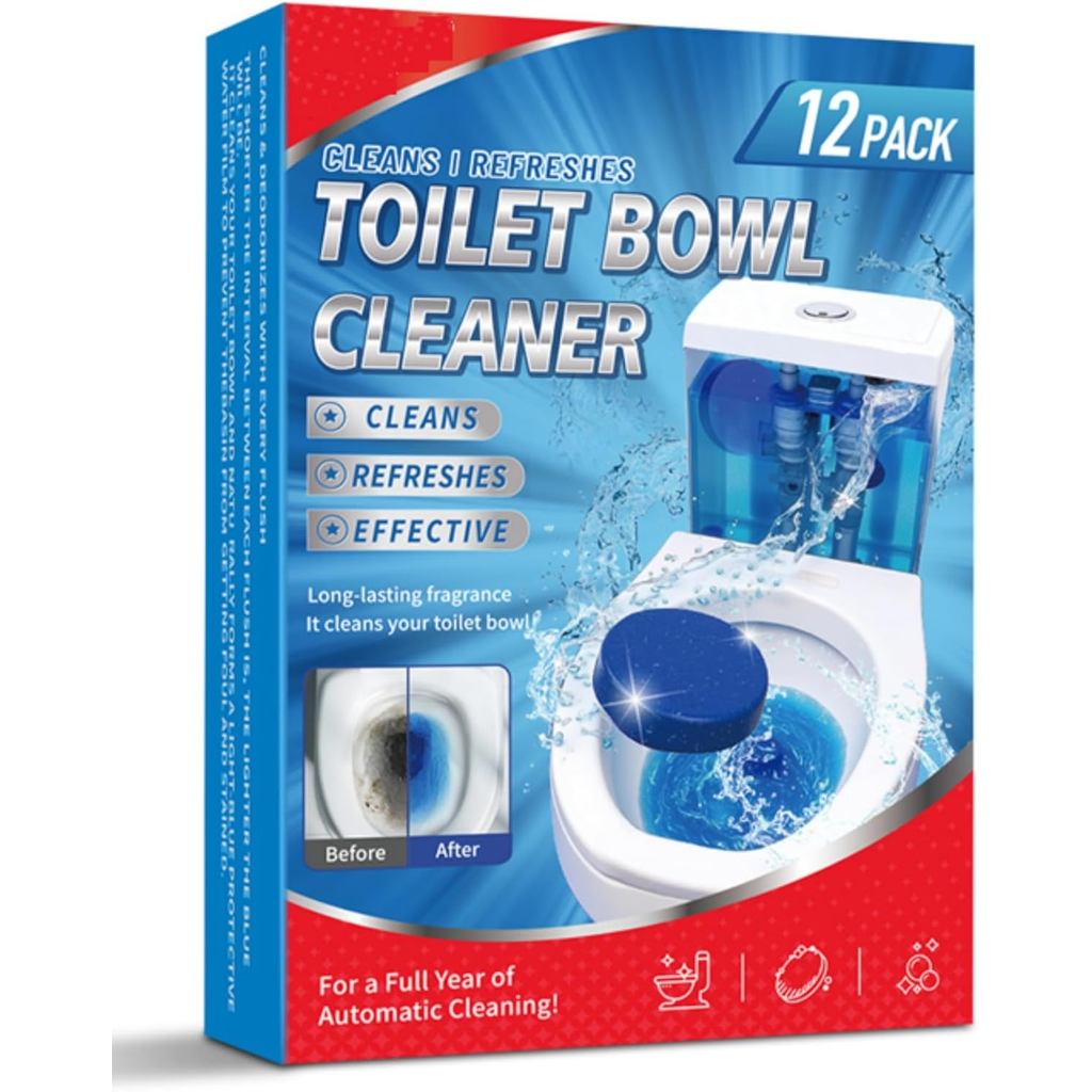 Automatic Toilet Bowl Cleaner Tablets,Put in the Toilet Tank,Long-Lasting Bathroom Tank Cleaner with Refreshing Fragranc