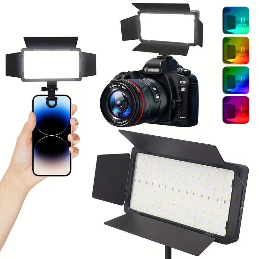 Luz De Preenchimento Rgb Mobile Para Câmera Tablet Celular Suave Luz , Mini Portátil Bolso