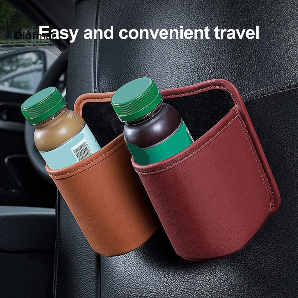 Leather Texture Box Door Back Organizer Car Seat with Waterproof Multi-functional Storage Non-destructive Installation T